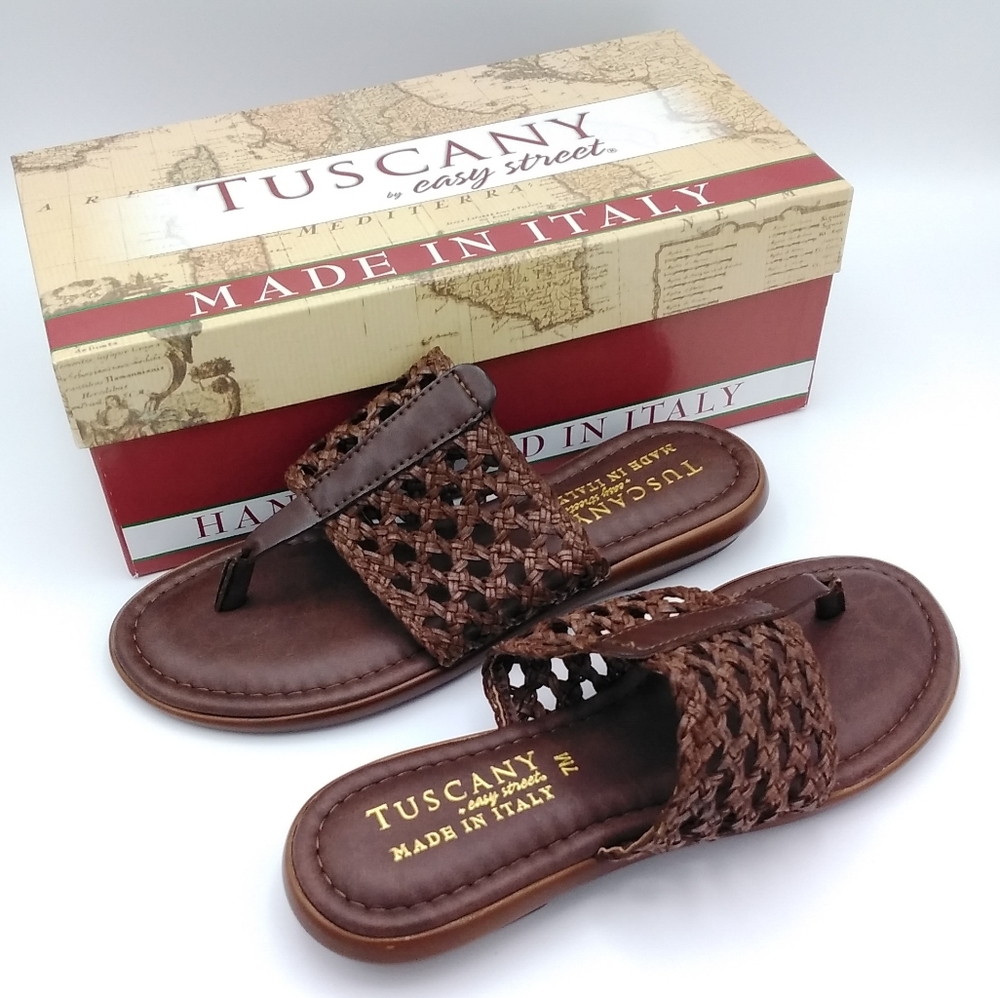 Tuscany by Easy Street Carlina Woven Sandals